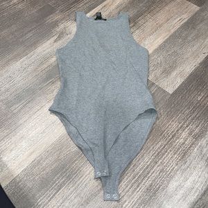 Small Gray Bodysuit by Forever 21